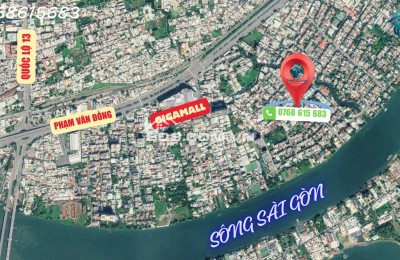 Bán biệt thự ven sông kề Gigamall Phạm Văn Đồng, Thủ Đức: 129m2, 3 tầng, 6PN, 16.5 tỷ - Sổ hồng, giá tốt, ở ngay!